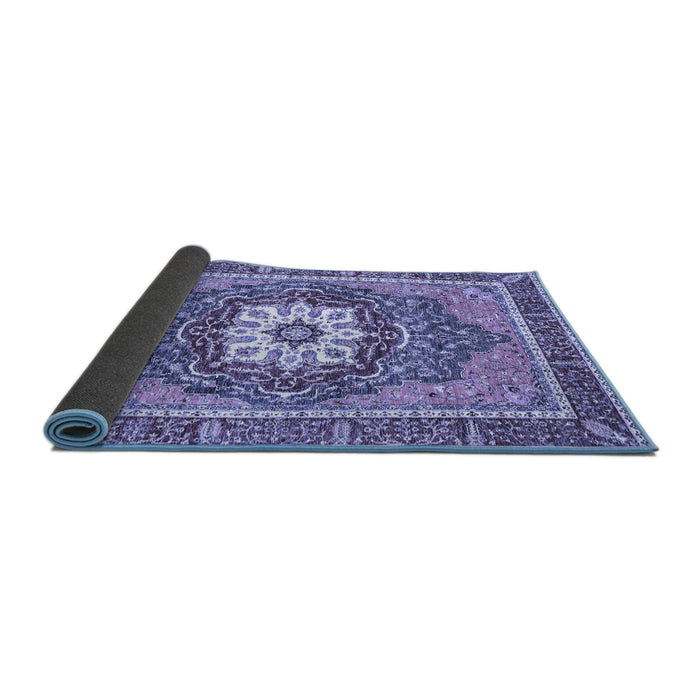 Sideview of Persian Blue Traditional Rug, abs3261blu