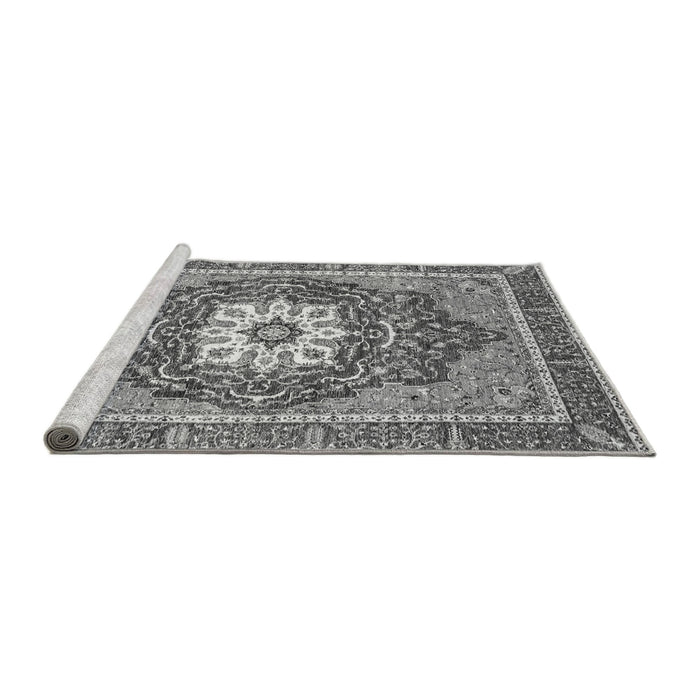 Sideview of Machine Washable Persian Gray Traditional Rug, wshabs3261gry