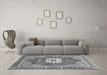 Machine Washable Persian Gray Traditional Rug in a Living Room,, wshabs3261gry