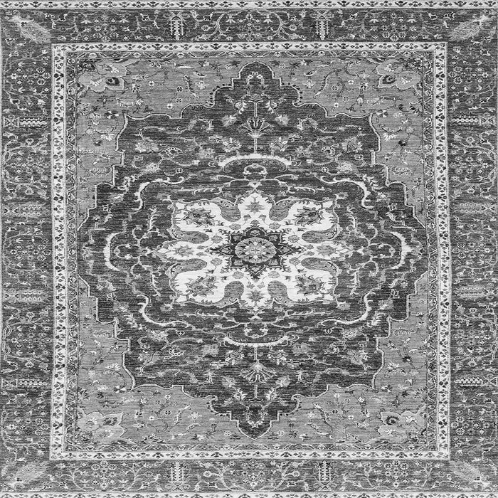 Square Persian Gray Traditional Rug, abs3261gry
