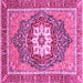 Square Persian Pink Traditional Rug, abs3261pnk