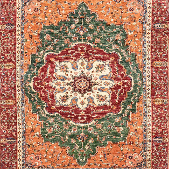 Machine Washable Abstract Brown Sugar Brown Rug, wshabs3261