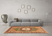 Machine Washable Persian Brown Traditional Rug in a Living Room,, wshabs3261brn