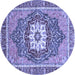 Round Persian Blue Traditional Rug, abs3261blu