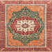 Square Abstract Brown Persian Rug, abs3261