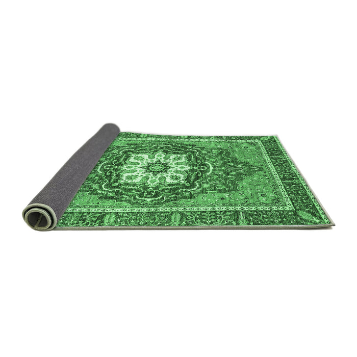 Sideview of Persian Emerald Green Traditional Rug, abs3261emgrn