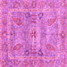 Square Oriental Pink Traditional Rug, abs3262pnk