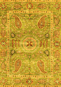 Oriental Yellow Traditional Rug, abs3262yw