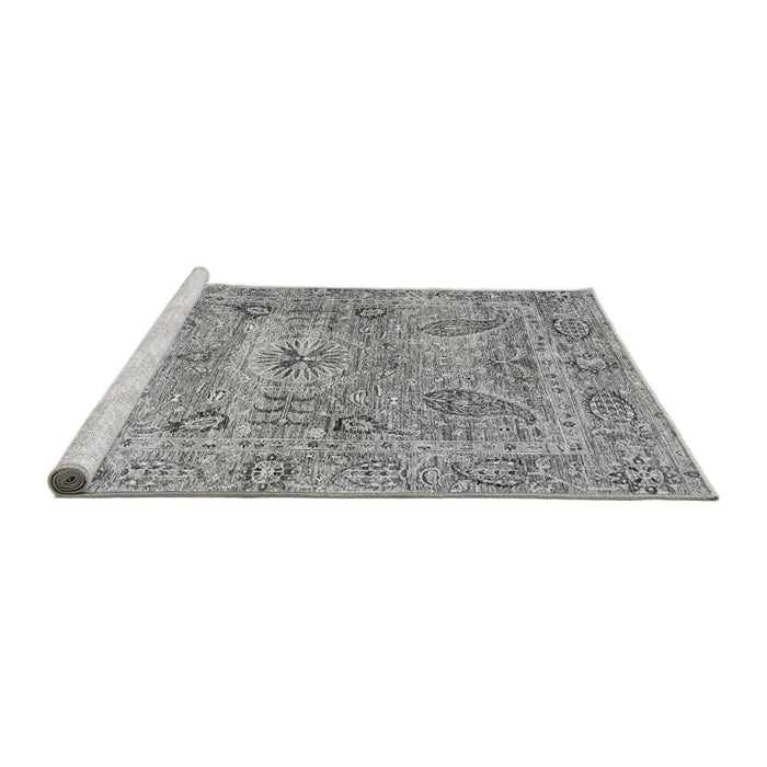 Sideview of Machine Washable Oriental Gray Traditional Rug, wshabs3262gry
