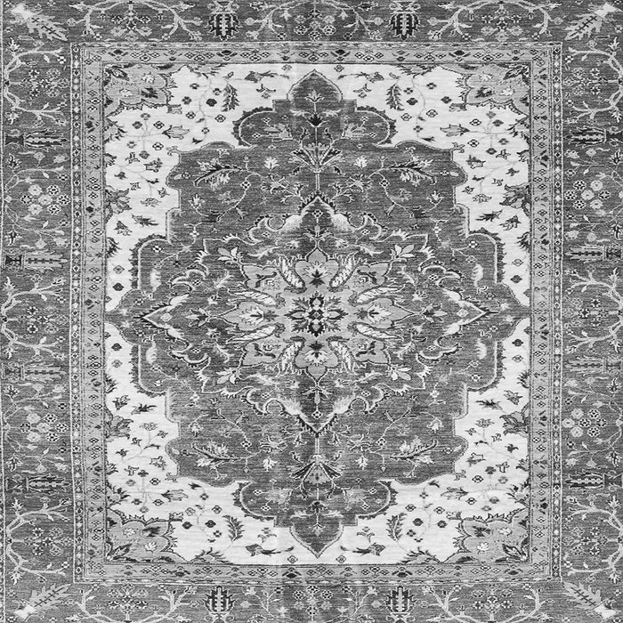 Square Machine Washable Persian Gray Traditional Rug, wshabs3263gry