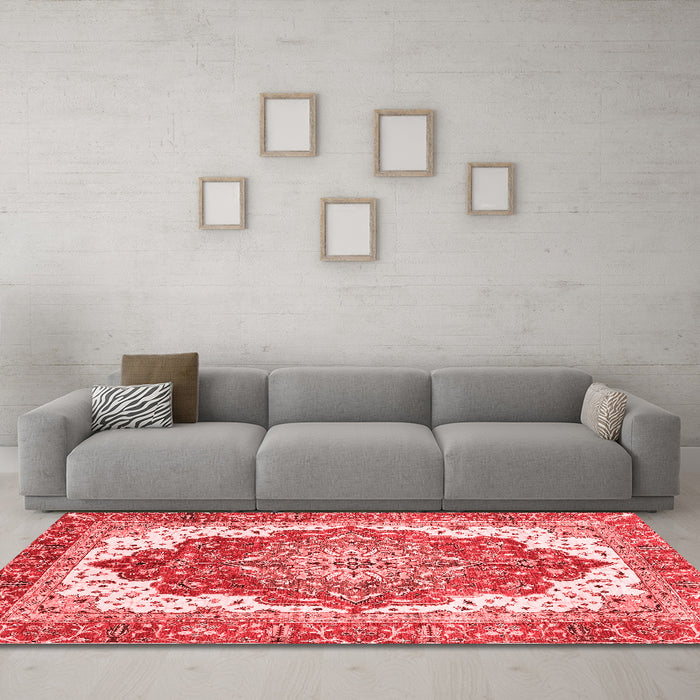 Traditional Red Washable Rugs