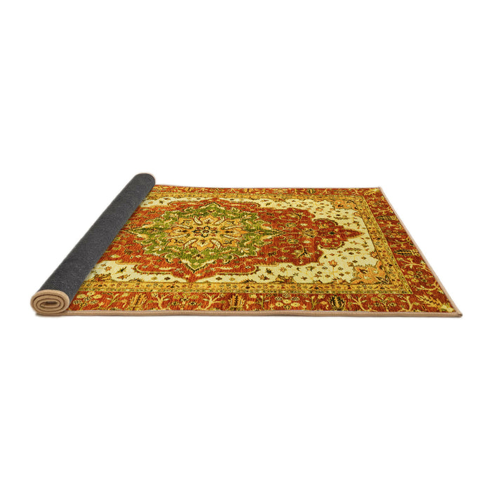 Sideview of Persian Yellow Traditional Rug, abs3263yw