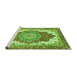 Sideview of Machine Washable Persian Green Traditional Area Rugs, wshabs3263grn