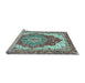 Sideview of Machine Washable Persian Light Blue Traditional Rug, wshabs3263lblu