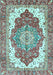 Machine Washable Persian Light Blue Traditional Rug, wshabs3263lblu