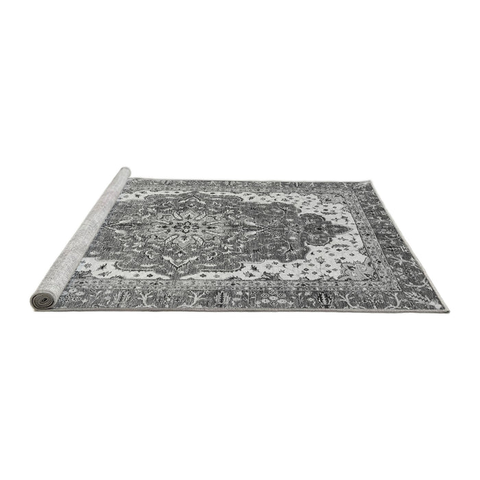 Sideview of Machine Washable Persian Gray Traditional Rug, wshabs3263gry