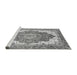 Sideview of Machine Washable Persian Gray Traditional Rug, wshabs3263gry