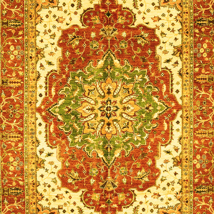 Machine Washable Persian Yellow Traditional Rug, wshabs3263yw