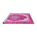 Sideview of Machine Washable Persian Pink Traditional Rug, wshabs3263pnk