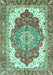 Machine Washable Persian Turquoise Traditional Area Rugs, wshabs3263turq