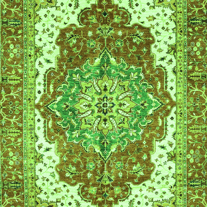 Machine Washable Persian Green Traditional Area Rugs, wshabs3263grn