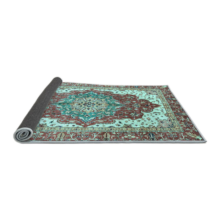 Sideview of Persian Light Blue Traditional Rug, abs3263lblu