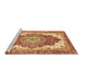 Sideview of Machine Washable Persian Brown Traditional Rug, wshabs3263brn