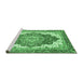 Sideview of Machine Washable Persian Emerald Green Traditional Area Rugs, wshabs3263emgrn