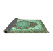 Sideview of Persian Turquoise Traditional Rug, abs3263turq