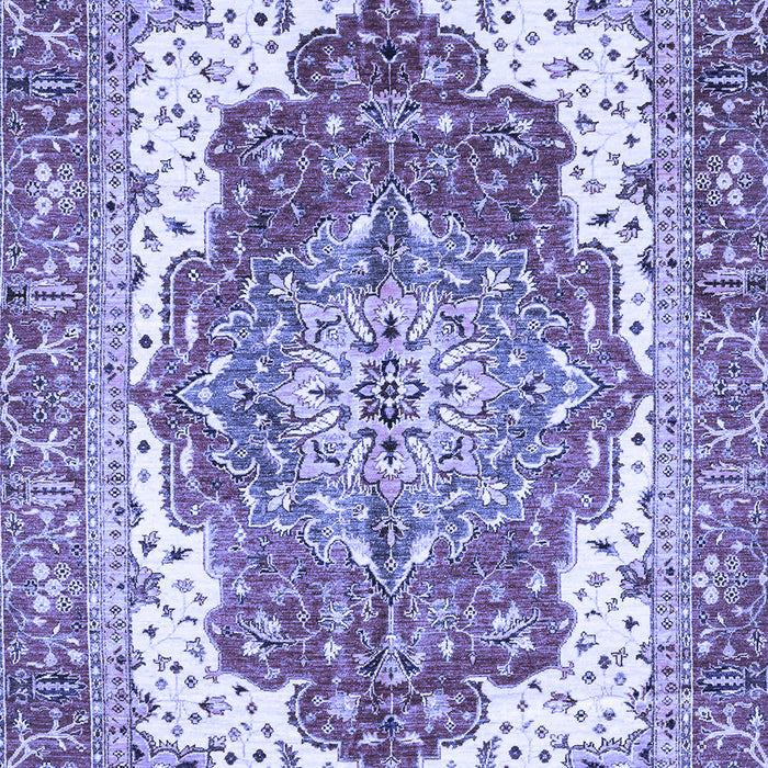 Machine Washable Persian Blue Traditional Rug, wshabs3263blu