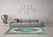 Machine Washable Persian Light Blue Traditional Rug in a Living Room, wshabs3263lblu