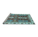 Sideview of Machine Washable Abstract Light Blue Modern Rug, wshabs3264lblu