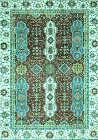 Abstract Turquoise Modern Rug, abs3264turq