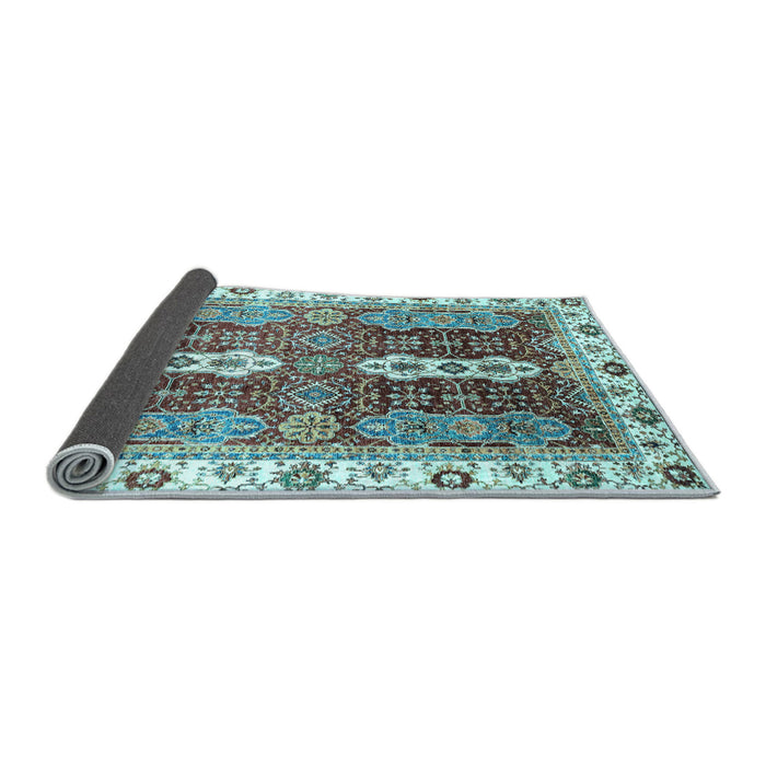 Sideview of Abstract Light Blue Modern Rug, abs3264lblu