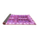 Sideview of Abstract Purple Modern Rug, abs3264pur