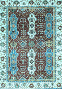 Abstract Light Blue Modern Rug, abs3264lblu