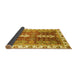 Sideview of Abstract Yellow Modern Rug, abs3264yw