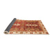 Sideview of Abstract Orange Modern Rug, abs3264org