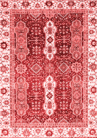 Abstract Red Modern Rug, abs3264red