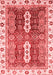 Abstract Red Modern Area Rugs