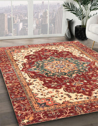 Abstract Red Persian Rug, abs3265