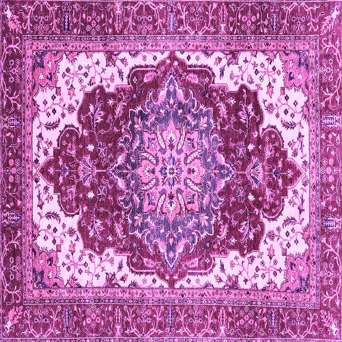 Square Persian Purple Traditional Rug, abs3265pur