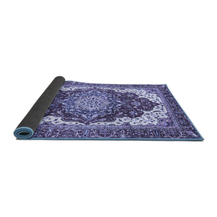 Sideview of Persian Blue Traditional Rug, abs3265blu