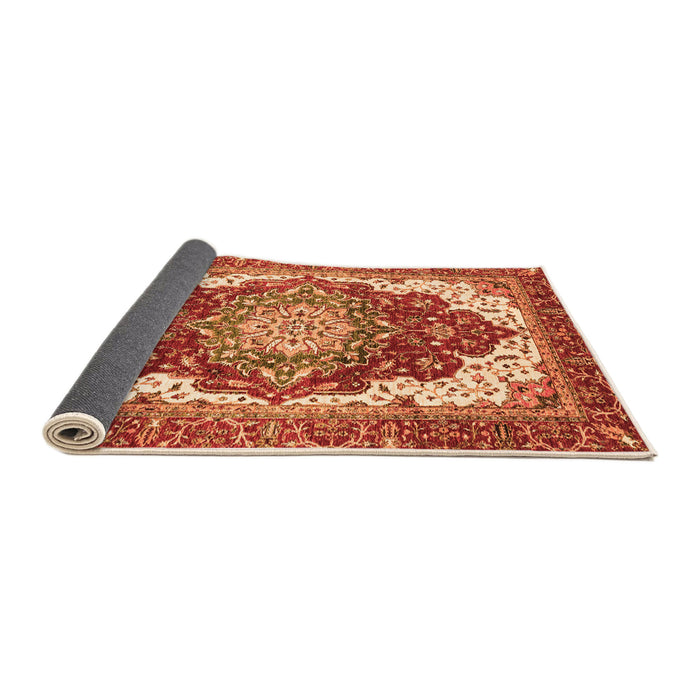 Sideview of Persian Orange Traditional Rug, abs3265org