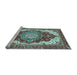 Sideview of Machine Washable Persian Light Blue Traditional Rug, wshabs3265lblu