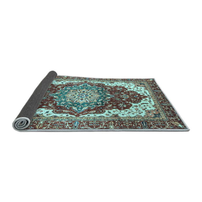 Sideview of Persian Light Blue Traditional Rug, abs3265lblu
