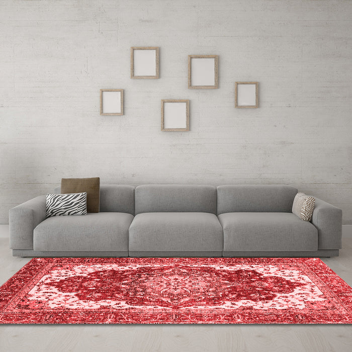 Traditional Red Washable Rugs