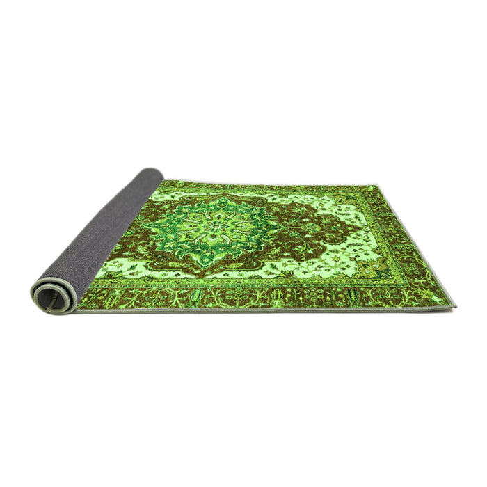 Sideview of Persian Green Traditional Rug, abs3265grn