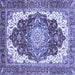 Square Persian Blue Traditional Rug, abs3265blu