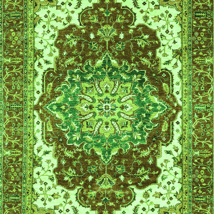 Machine Washable Persian Green Traditional Area Rugs, wshabs3265grn